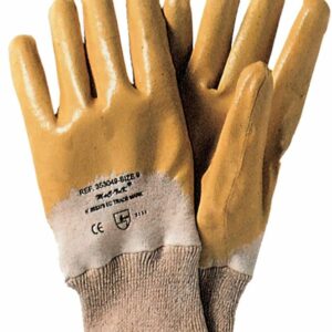 GUANTI NITRILE GIALLO C/POLSO