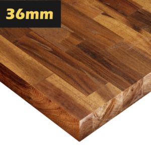 Top cucina in legno acacia, spessore 36 mm