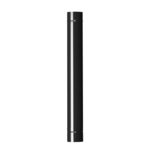 TUBO PER STUFA H 100 CM D 13 CM NERO